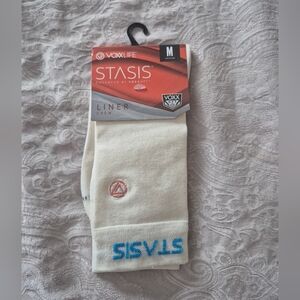 Voxx Stasis Liner Crew Socks - Cream Medium